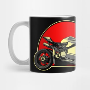 2017 Ducati 1299 Panigale Superleggera Retro Red Circle Motorcycle Mug